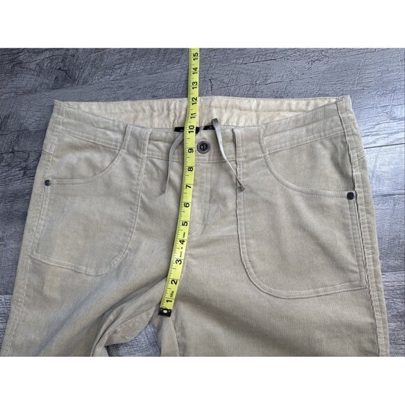Kuhl Corduroy Pants Womens 12 Tan Chino Straight Low Rise Soft Stretch Outdoor - Picture 8 of 12